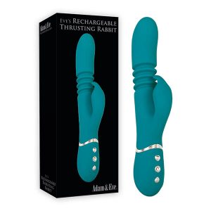 rabbit vibe, rabbit vibrator, best online sex shop in australia, Adam & Eve Eve's Rechargeable Thrusting Rabbit