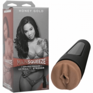 Main Squeeze - Honey Gold, male masturbator, honey gold sex toys