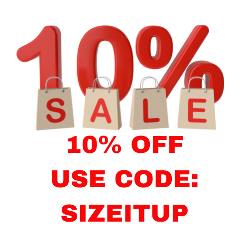10% OFF USE CODE - SIZEITUP
